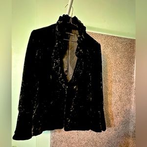 Black Velvet Jacket Lafayette 148. Size 4